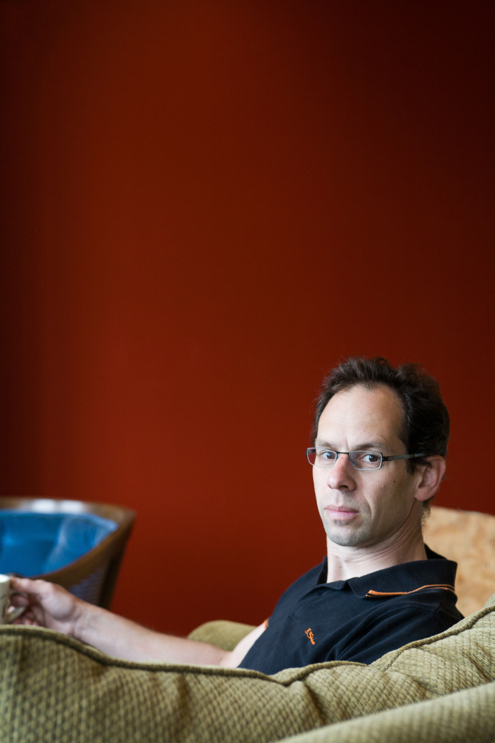 Environmental portrait of Bay Area linguistics professor and author Dan Jurafsky