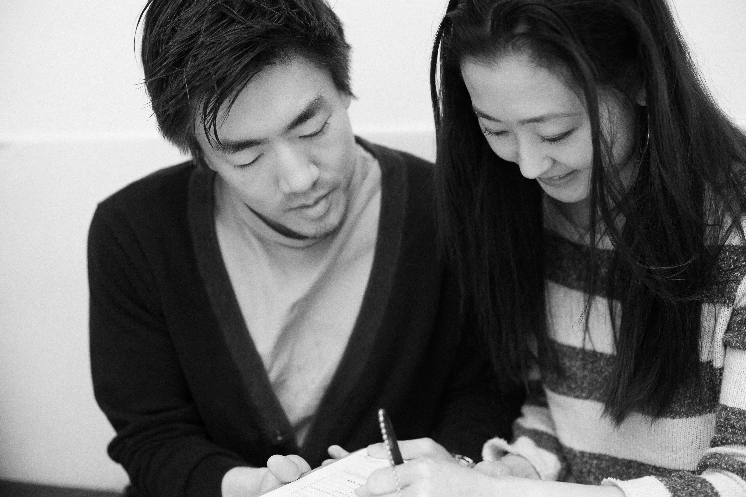 A black-and-white close-up at a San Francisco City Hall wedding